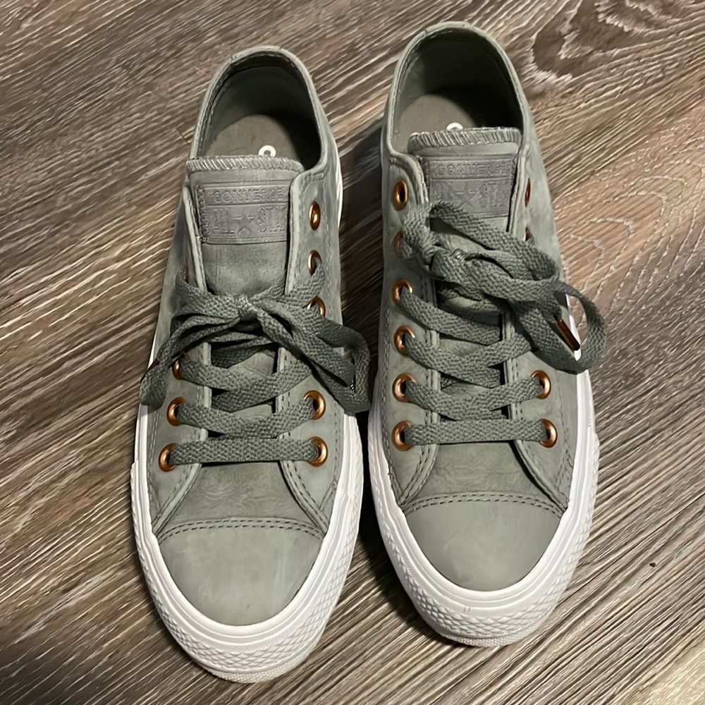 Converse Platform Chunk in Khaki Leather